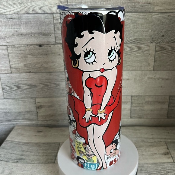 Handmade Other - Betty Boop Red 20oz Stainless Steel Tumbler